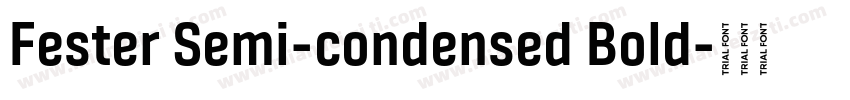 Fester Semi-condensed Bold字体转换